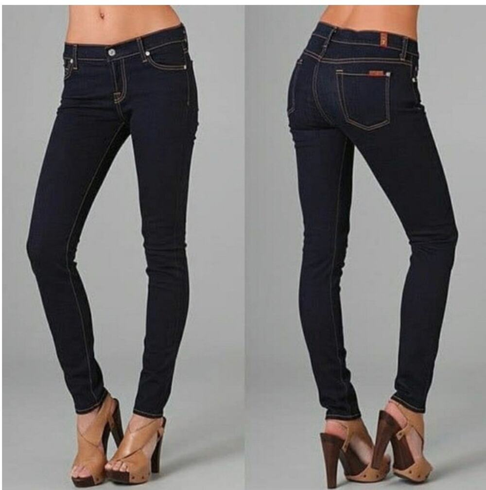 Seven For All Mankind Dark Wash Skinny Jeans Size 29/8